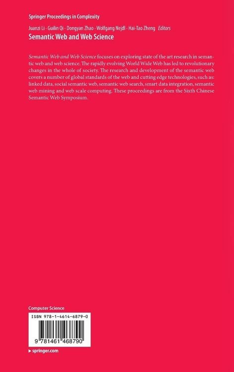 Produktbild: Semantic Web and Web Science