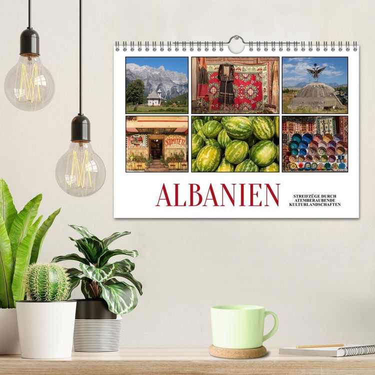Produktbild: Albanien - Streifz&uuml;ge durch atemberaubende Kulturlandschaften (Wandkalender 2026 DIN A4 quer), CALVENDO Monatskalender