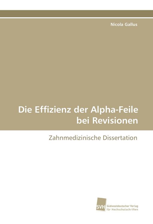 Produktbild: Die Effizienz der Alpha-Feile bei Revisionen