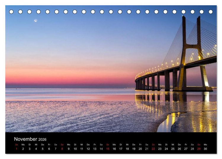 Produktbild: Wundervolles Portugal (Tischkalender 2026 DIN A5 quer), CALVENDO Monatskalender
