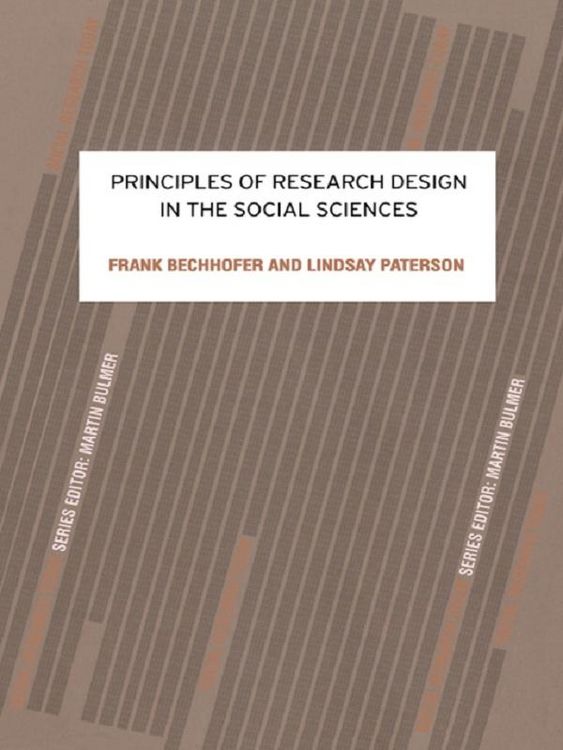 Produktbild: Principles of Research Design in the Social Sciences