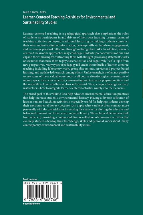 Produktbild: Learner-Centered Teaching Activities for Environmental and Sustainability Studies