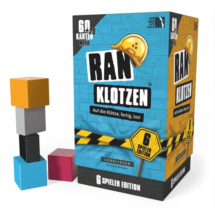 Produktbild: DENKRIESEN - RANKLOTZEN&reg; - &bdquo;Auf die Kl&ouml;tze, fertig, los!&ldquo; - 6 Spieler Edition