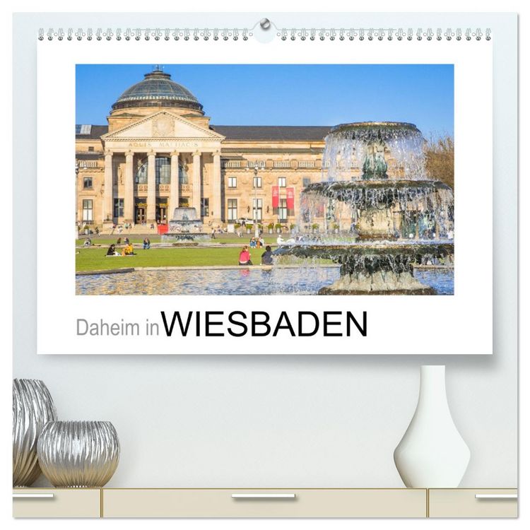 Produktbild: Daheim in Wiesbaden (hochwertiger Premium Wandkalender 2026 DIN A2 quer), Kunstdruck in Hochglanz