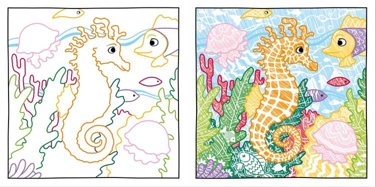 Produktbild: Zauberpapier Malbuch Strand und Meer