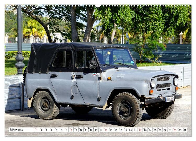 Produktbild: Sowjet-Legende - Der Gel&auml;ndewagen UAZ-469 in Kuba (Wandkalender 2026 DIN A2 quer), CALVENDO Monatskalender