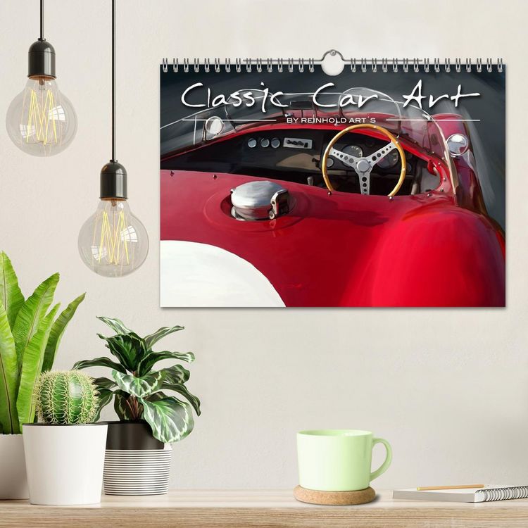 Produktbild: Classic Car Art by Reinhold Art&acute;s (Wandkalender 2026 DIN A4 quer), CALVENDO Monatskalender