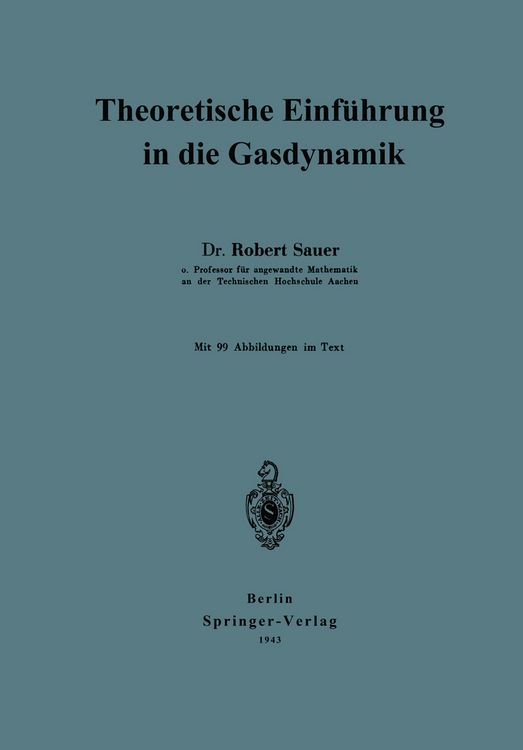 Produktbild: Theoretische Einf&uuml;hrung in die Gasdynamik