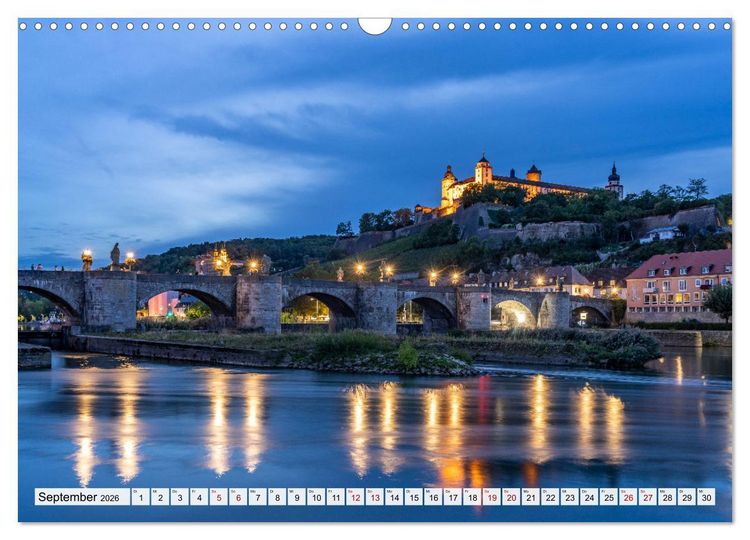 Produktbild: W&uuml;rzburg - Bayern (Wandkalender 2026 DIN A3 quer), CALVENDO Monatskalender