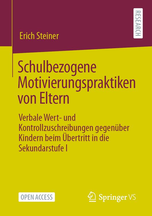 Produktbild: Schulbezogene Motivierungspraktiken von Eltern