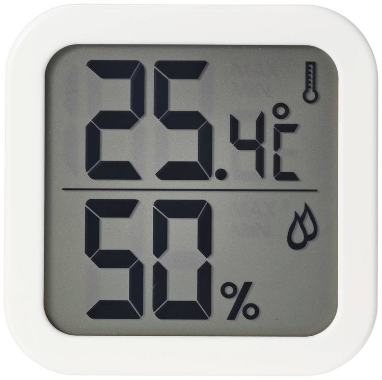 Thermo-/Hygrometer Weiß