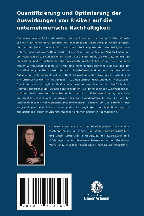 Produktbild: Quantifizierung und Optimierung der Auswirkungen von Risiken auf die unternehmerische Nachhaltigkeit