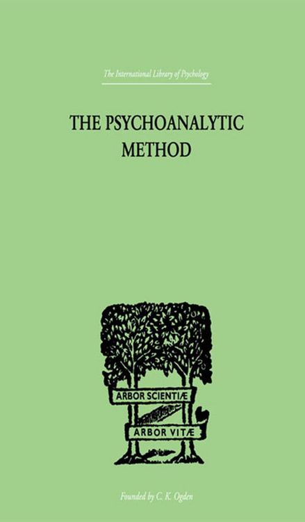 Produktbild: The Psychoanalytic Method