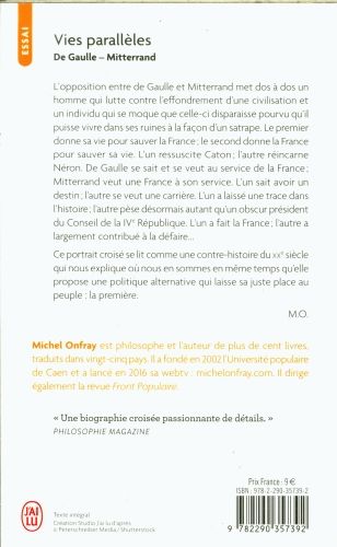 Produktbild: Vies Paralleles - De Gaulle - Mitterrand.