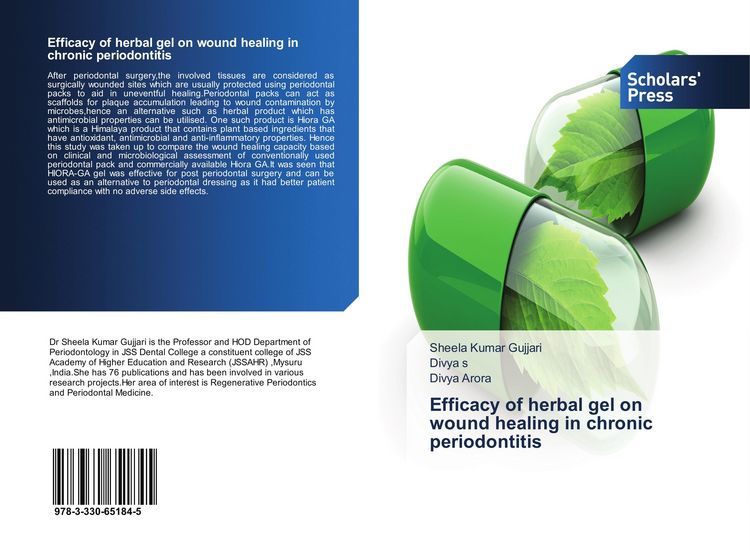 Produktbild: Efficacy of herbal gel on wound healing in chronic periodontitis