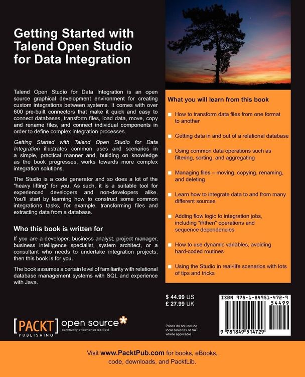Produktbild: Getting Started with Talend Open Studio for Data Integration