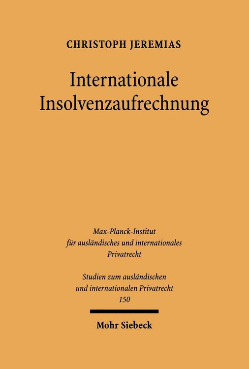 Produktbild: Internationale Insolvenzaufrechnung