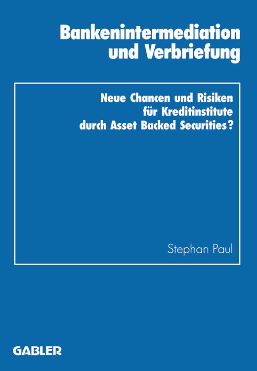 Produktbild: Bankenintermediation und Verbriefung