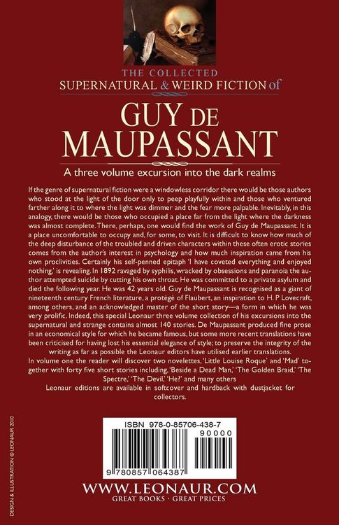 Produktbild: The Collected Supernatural and Weird Fiction of Guy de Maupassant