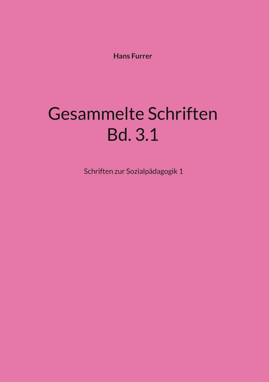 Produktbild: Gesammelte Schriften Bd. 3.1