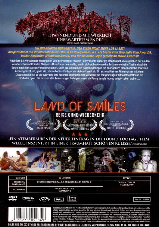 Produktbild: Land of Smiles - Reise ohne Wiederkehr - Uncut