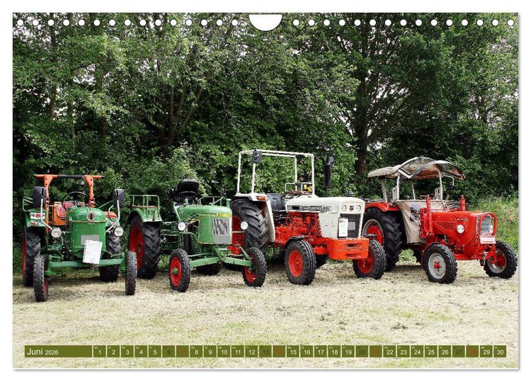 Produktbild: Traktoren - Altgediente Veteranen (Wandkalender 2026 DIN A4 quer), CALVENDO Monatskalender