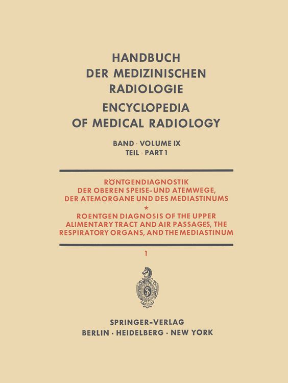 Produktbild: R&ouml;ntgendiagnostik der Oberen Speise- und Atemwege, der Atemorgane und des Mediastinums
