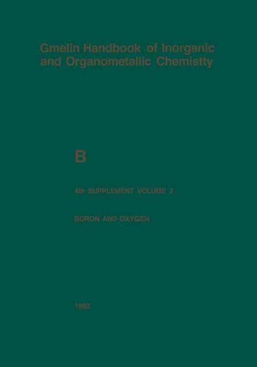 Produktbild: Boron and Oxygen
