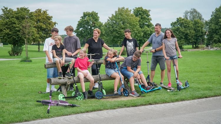 Produktbild: SIX DEGREES Aluminium Scooter 205 mm lila