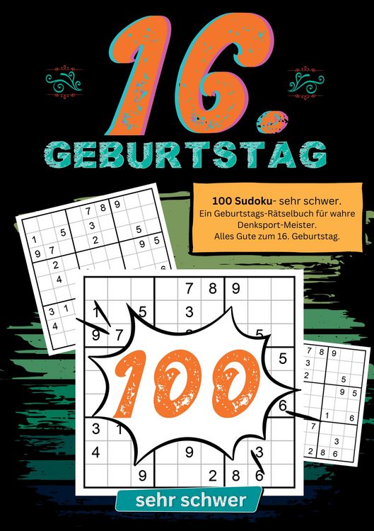 Produktbild: 16. Geburtstag- Sudoku Geschenkbuch
