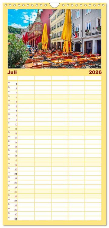 Produktbild: Familienplaner 2026 - Freiburg - Die entspannte Stadt im Breisgau mit 5 Spalten (Wandkalender, 21 x 45 cm) CALVENDO