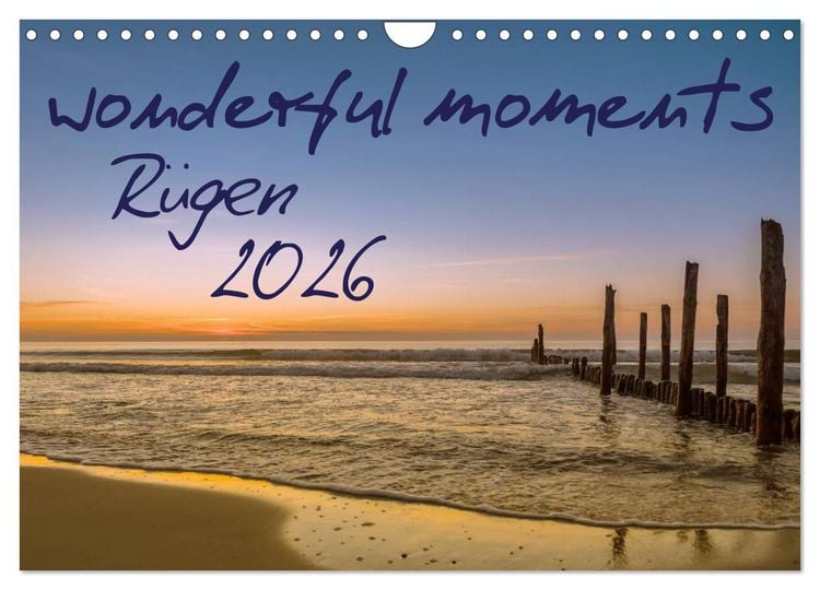 Produktbild: wonderful moments - R&uuml;gen 2026 (Wandkalender 2026 DIN A4 quer), CALVENDO Monatskalender