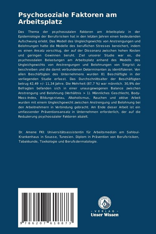 Produktbild: Psychosoziale Faktoren am Arbeitsplatz