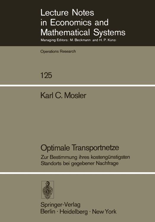 Produktbild: Optimale Transportnetze