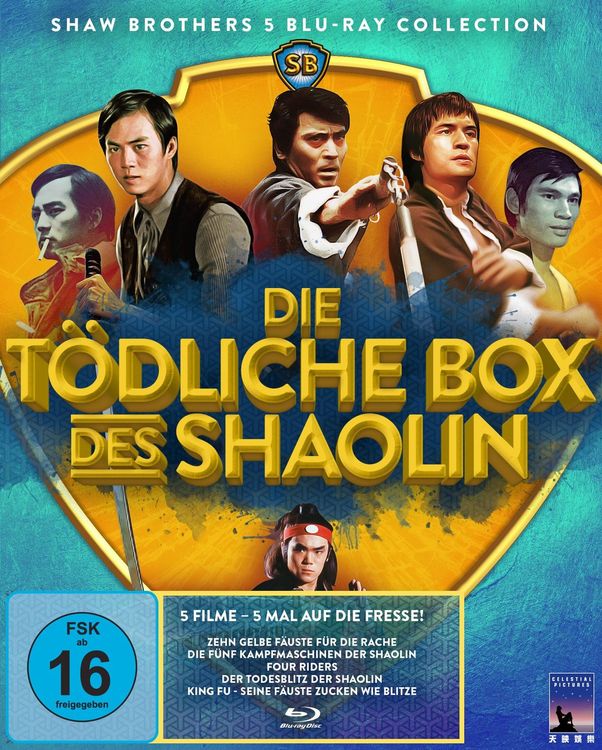 Produktbild: Die t&ouml;dliche Box des Shaolin (Shaw Brothers Collection) [5 Blu-rays]