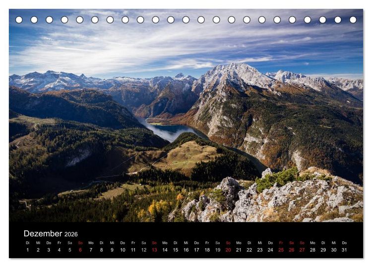 Produktbild: Meine Sicht der Alpen (Tischkalender 2026 DIN A5 quer), CALVENDO Monatskalender
