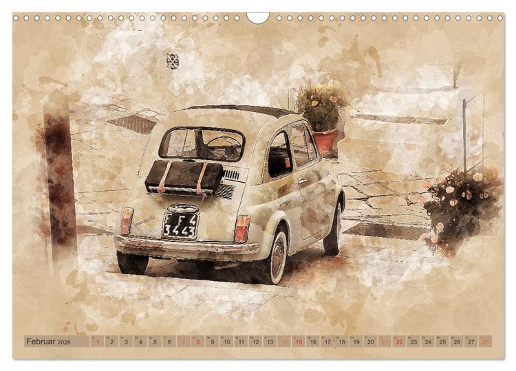 Produktbild: Kult-Autos, Nuova 500 (Wandkalender 2026 DIN A3 quer), CALVENDO Monatskalender
