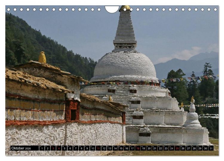 Produktbild: Druk Yul - Szenen aus Bhutan (Wandkalender 2026 DIN A4 quer), CALVENDO Monatskalender