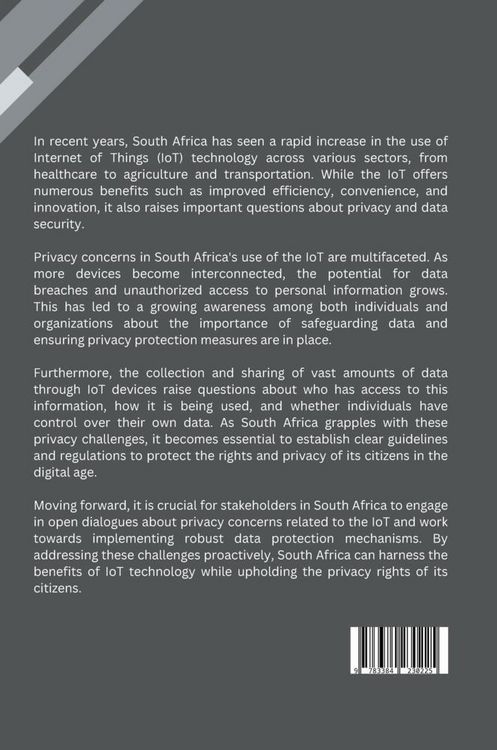 Produktbild: Beyond Connectivity: Exploring Privacy Concerns in South Africa's Use of the Internet of Things