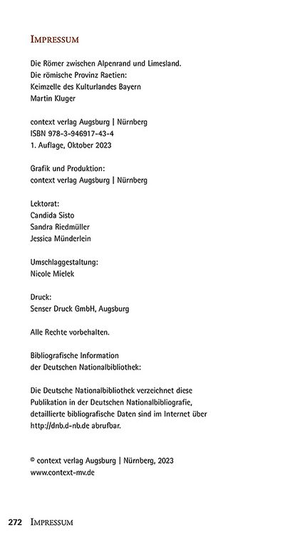 Produktbild: Die R&ouml;mer zwischen Alpenrand und Limesland