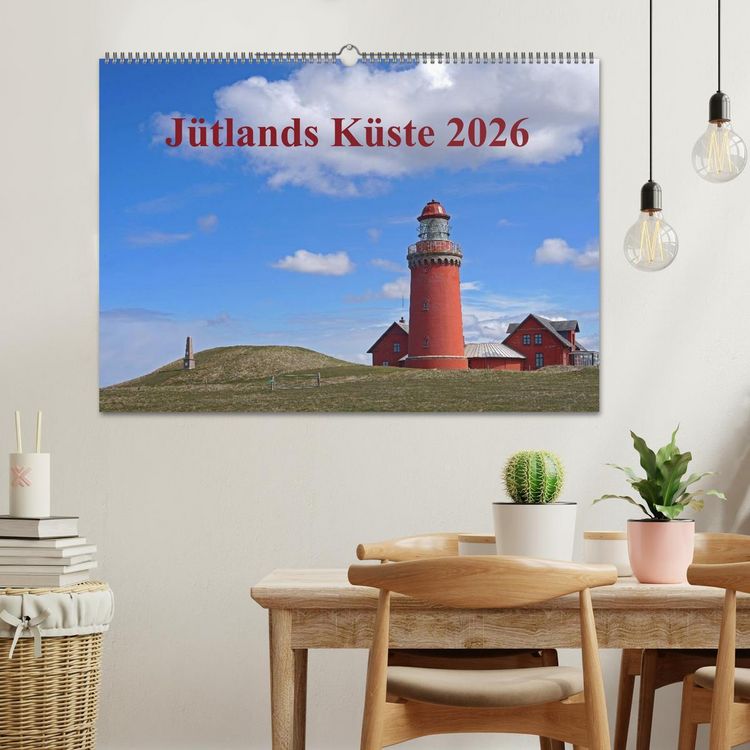 Produktbild: J&uuml;tlands K&uuml;ste 2026 (Wandkalender 2026 DIN A2 quer), CALVENDO Monatskalender