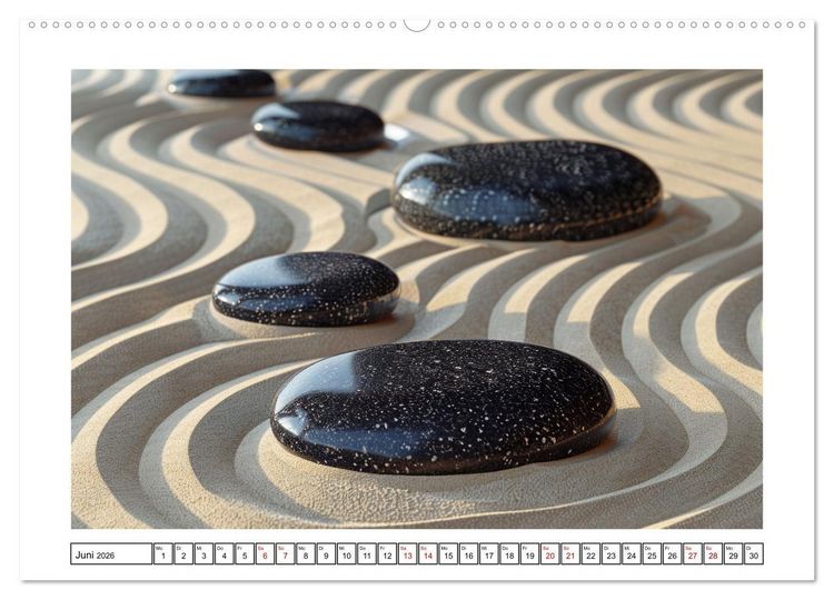 Produktbild: Augenmeditation im Zen Garten (Wandkalender 2026 DIN A2 quer), CALVENDO Monatskalender
