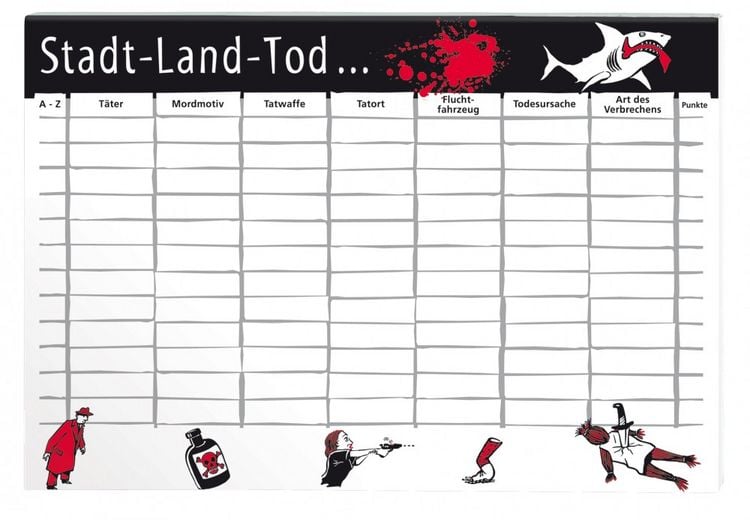 Produktbild: Black Stories: Stadt-Land-Tod, Spiel