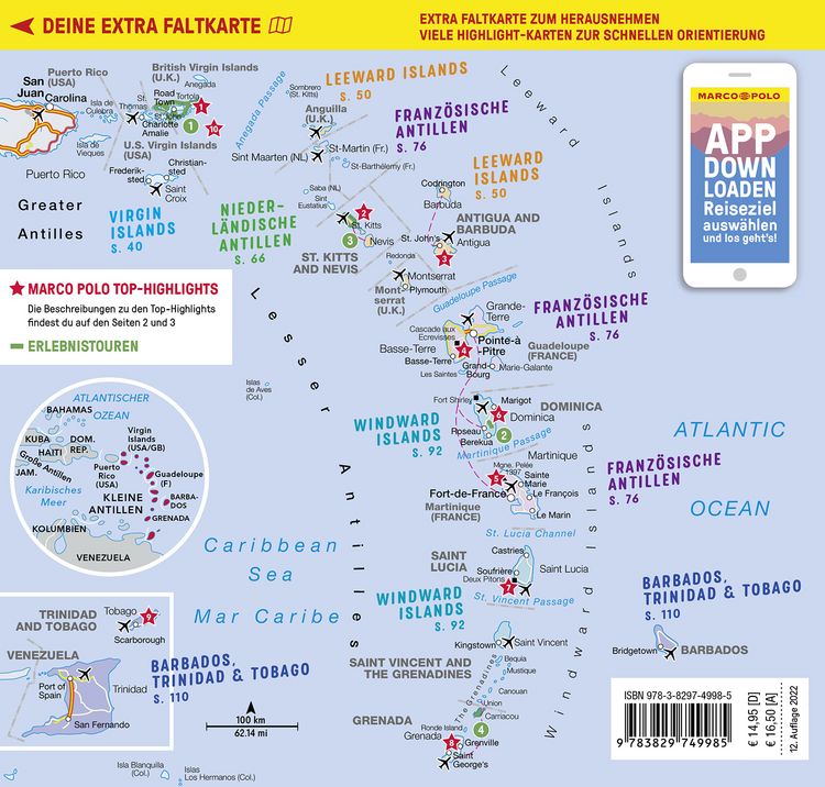 Produktbild: MARCO POLO Reisef&uuml;hrer Karibik, Kleine Antillen - Barbados, Windward Island, Franz&ouml;sische & Niederl&auml;ndische Antillen, Leeward & Virgin Islands