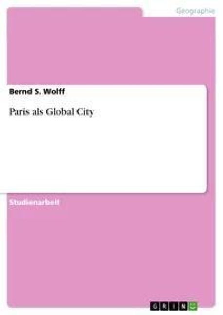 Produktbild: Paris als Global City