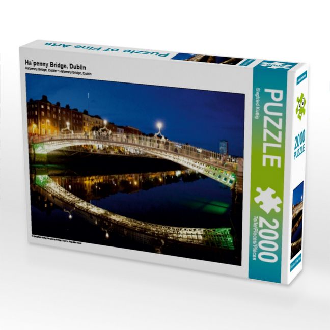 Produktbild: CALVENDO Puzzle Ha&acute;penny Bridge, Dublin | 2000 Teile Lege-Gr&ouml;&szlig;e 90x67cm Foto-Puzzle f&uuml;r gl&uuml;ckliche Stunden