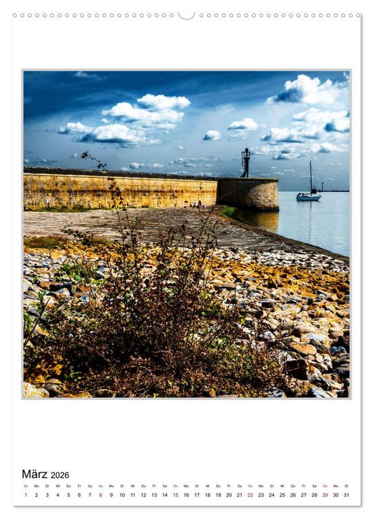 Produktbild: Stimmungsvolle Landschaften an der Nordseek&uuml;ste (hochwertiger Premium Wandkalender 2026 DIN A2 hoch), Kunstdruck in Hochglanz