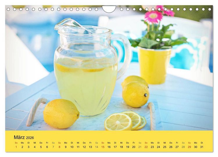 Produktbild: Gibt das Leben dir Zitronen, frag nach Zucker und Gew&uuml;rzen! (Wandkalender 2026 DIN A4 quer), CALVENDO Monatskalender