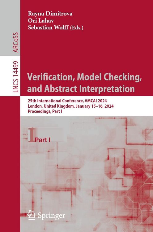 Produktbild: Verification, Model Checking, and Abstract Interpretation