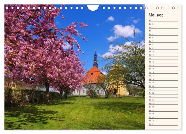 Produktbild: Schl&ouml;sser der Niederlausitz (Wandkalender 2026 DIN A4 quer), CALVENDO Monatskalender